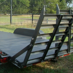 CBGT Car Haulers Feature StandUp Ramps | Custom Built Gooseneck Trailers