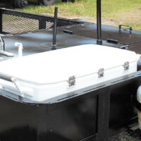Cooler on a BBQ Pit Trailer